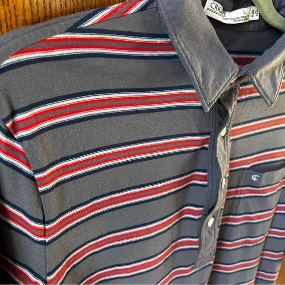 Criquet Performance Players Shirt Travis Stripe | Size Large - Picture 3 of 5